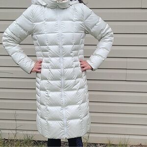 NorthFace White Puffer Coat